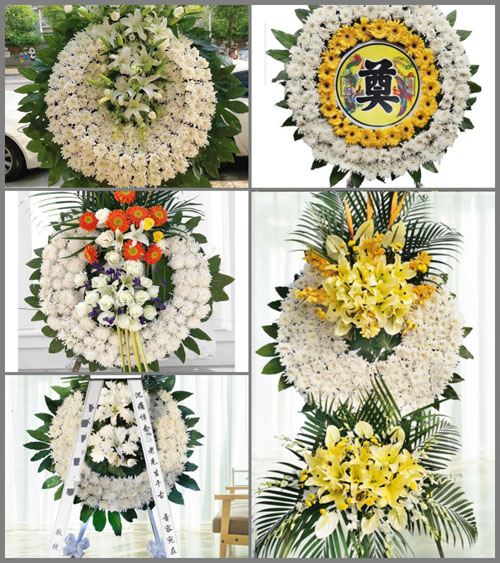广东韶关市南雄市百顺镇花圈速递